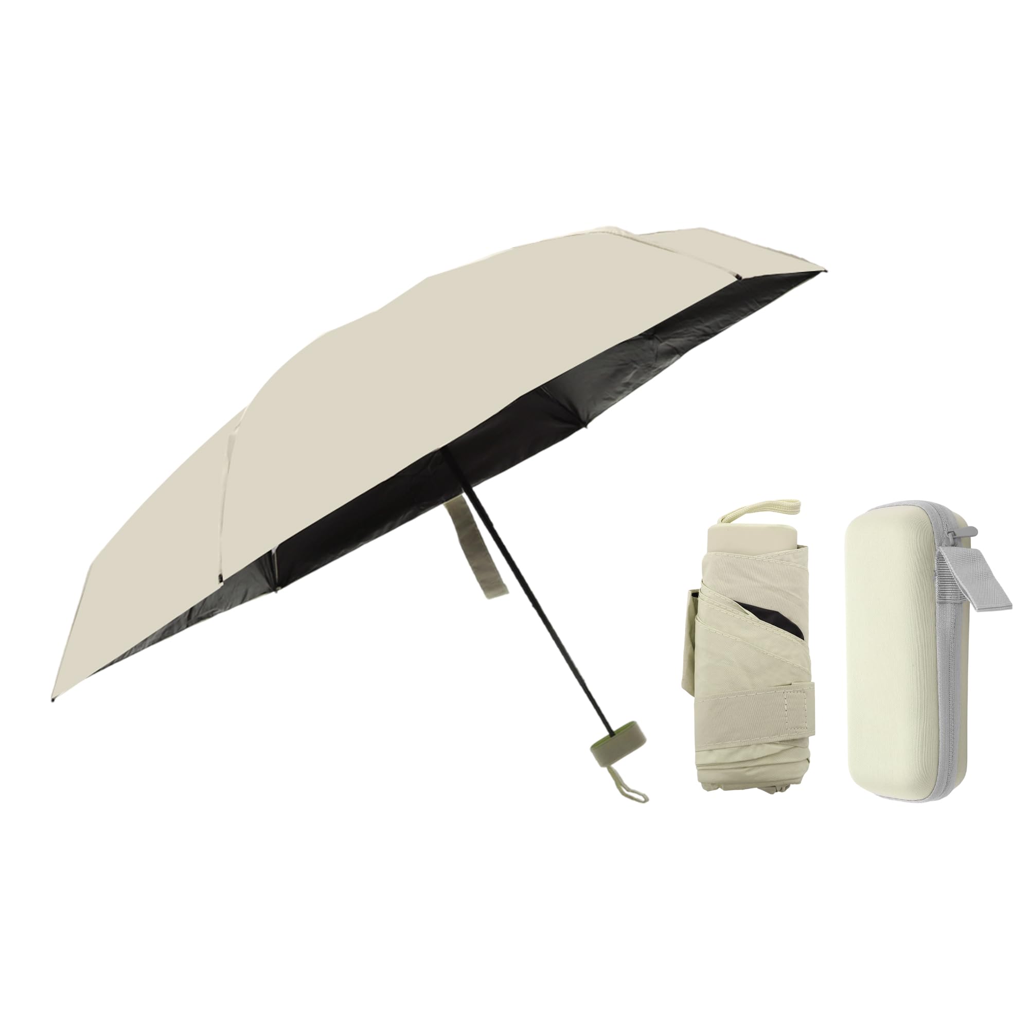 

CAPASTEC Folding Rain Sun and Super Light UV Compact and Easy to Suitable for Rain or 8 Beige Umbrella, Umbrella, Umbrella, Lightweight, Men s бежевый