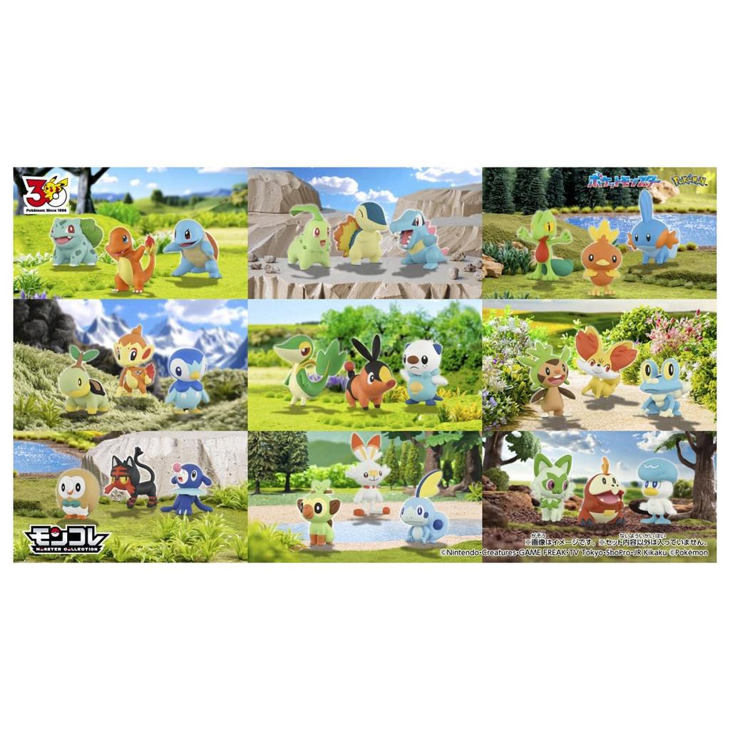 TAKARA TOMY Pokemon 30th Anniversary Moncolle Set of 3 from the Hoenn Region