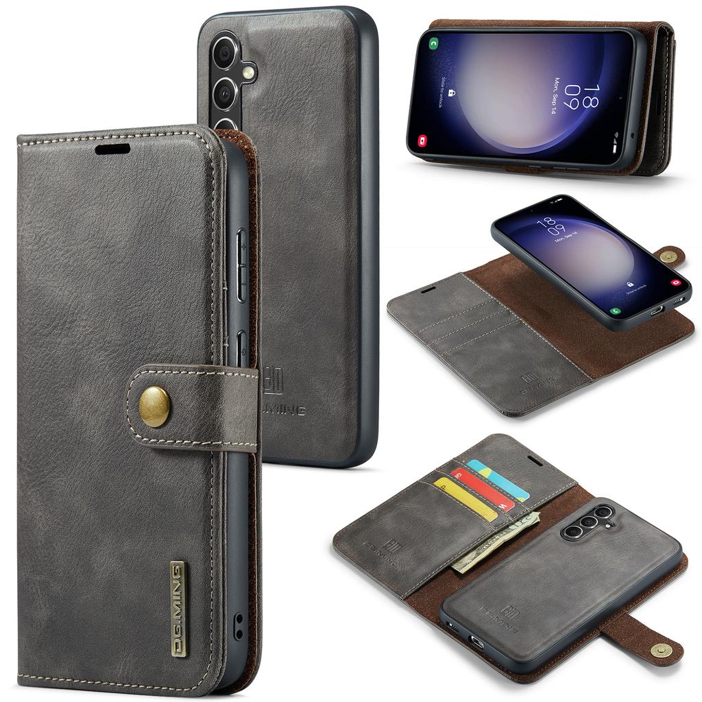 DG.MING for Samsung Galaxy A15 4G/A15 5G Case Detachable Split Leather Wallet Phone Cover