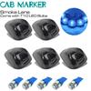 GLOFE 5X Black Smoke Lens Cab Roof Marker Running Lamp with Ice Blue LED