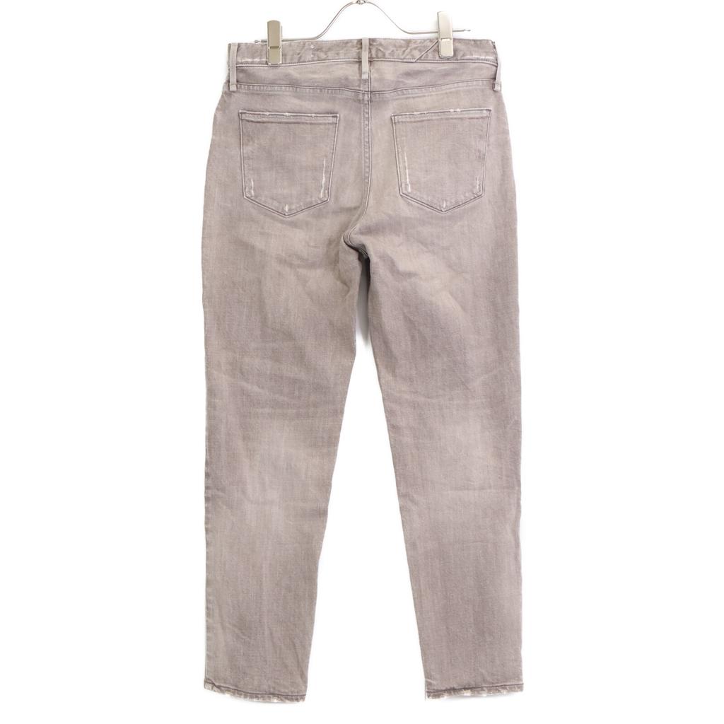 Upper Hights 13G279 THE LADY Gray Cotton Zip Fly Tapered Denim Pants Bottoms 24 grayUsed