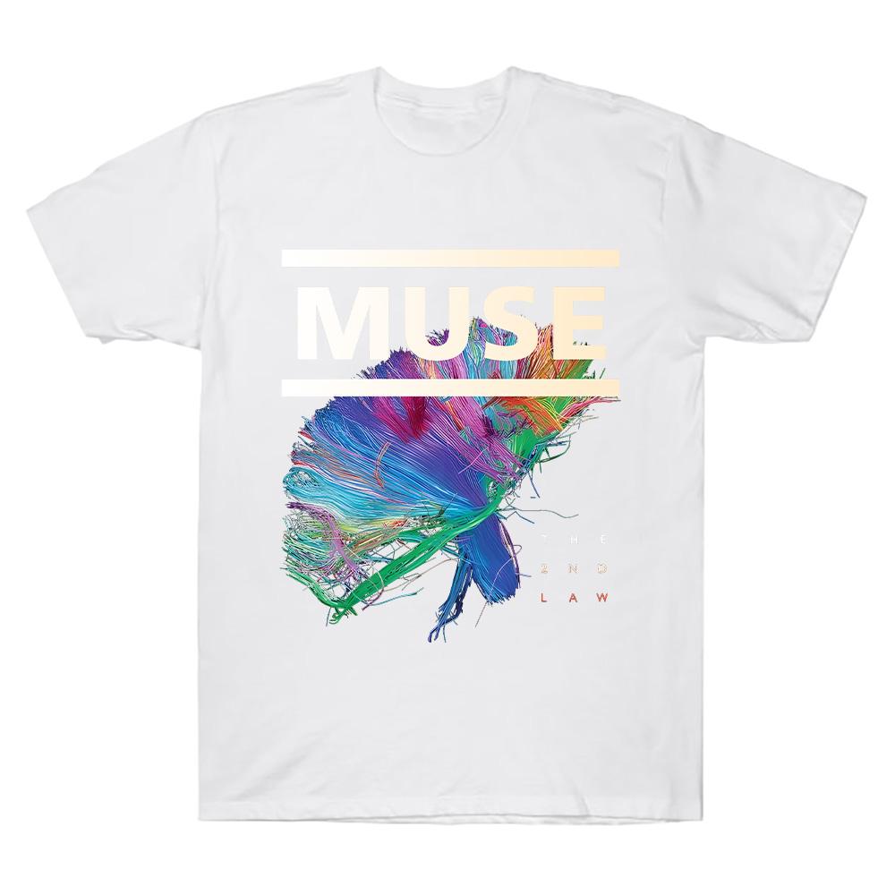 Muse The 2nd Law T-Shirt Rock Band Muse High Quality Cotton Clothing Unisex High Street Tops Summer Gothic Streetwear