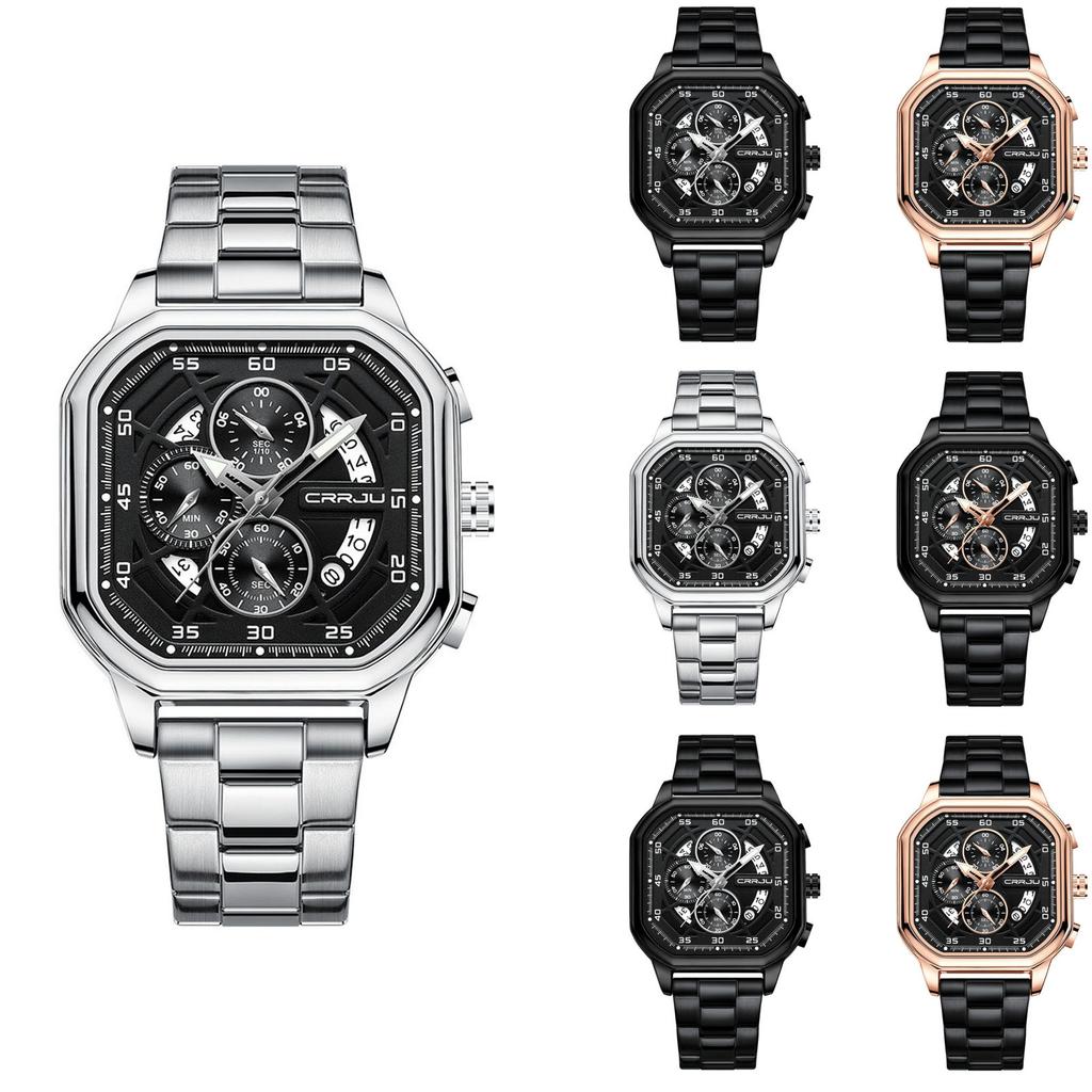Men's Waterproof Luminous Running Alarm Clock Watch