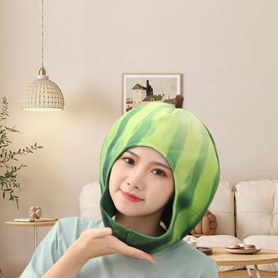 Plush Fruit Hat Novelty Head Cover Headgear for Birthday Party Cosplay Halloween