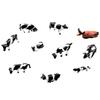 10 Pcs 1:75 Scale Miniature Diorama Model Cows Horse Animal Toy Set For DIY Model Making Landscape Layout Diorama Kits