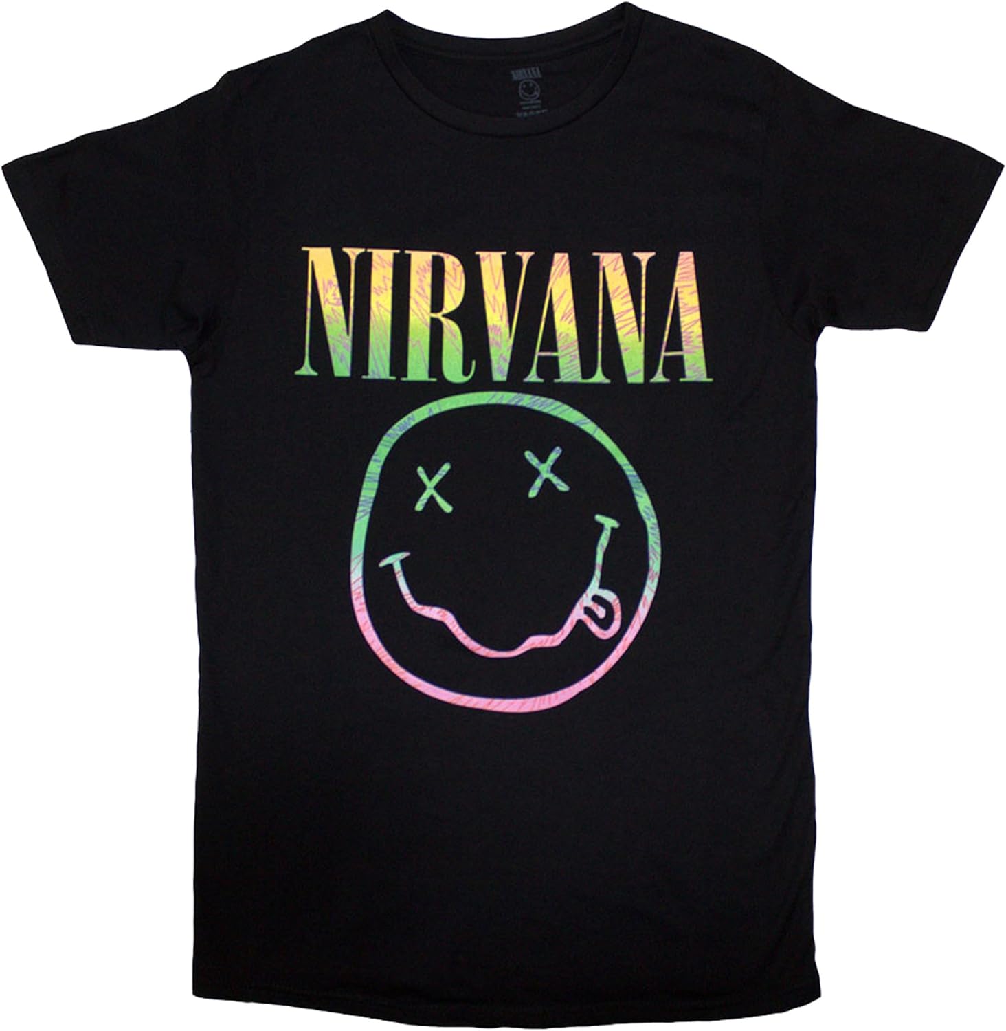 Nirvana Smiley Face Graphic T-shirt S