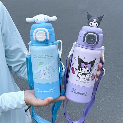 Children's Thermos Cup School Special Double Drink Cup Cute Kindergarten Water Cup Straw Kettle