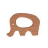 WOOD ELEPHANT TEETHING RING BLISTER K2010