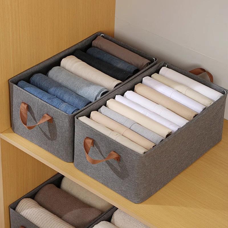 Foldable Large Capacity Cationic Fabric Drawer Organizer for Clothes and Pants