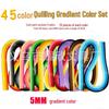 9-Color Gradient 5mm X 54cm Quilling Paper Strips - Handmade Quilling Materials