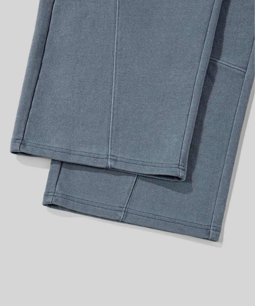 Beodeonteu Multi-Cut Line Pigment Sweatpants [Heather Blue]