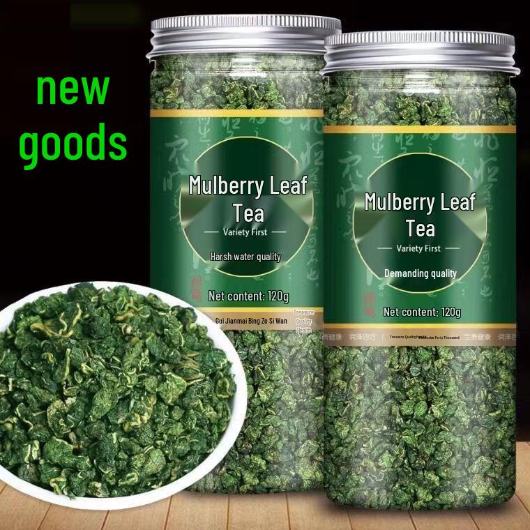 

Large Capacity 250g Mulberry Leaf Granule Tea with Corn Silk Option - Post-Frost, Canned, In Stock 120g Canned Mulberry Leaf Tea