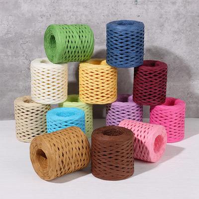 200m Lafite Paper Rope Manual Braided Rope Packaging Tape Decorative Rope