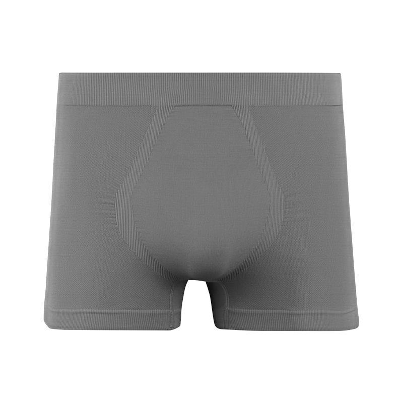

Мужские бесшовные быстросохнущие шорты-боксеры для бега - износостойкое нижнее белье для марафона L темно-серого