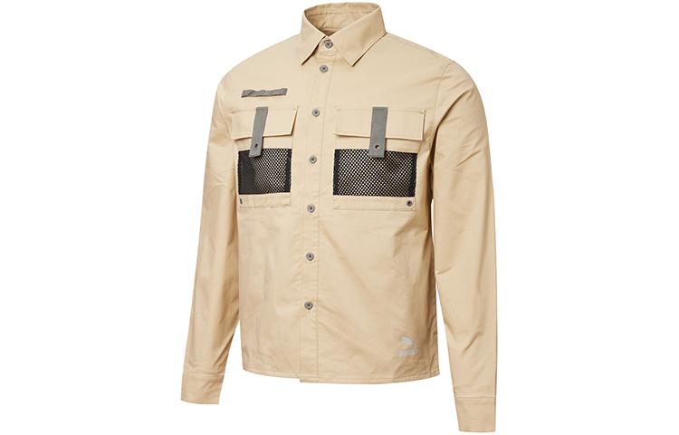 PUMA Jackets Men s Khaki Lapel Moderate Workwear 532186-12 M