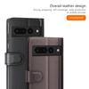 For Google Pixel 7 Pro 5G Phone Cases Genuine Split Leather Wallet Mobile Cover Stand