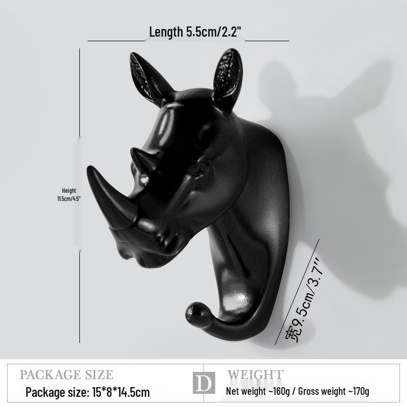 

Animal Wall Hook: Creative Adhesive for Coats, Hats, and Keys in Entryways and Living Rooms