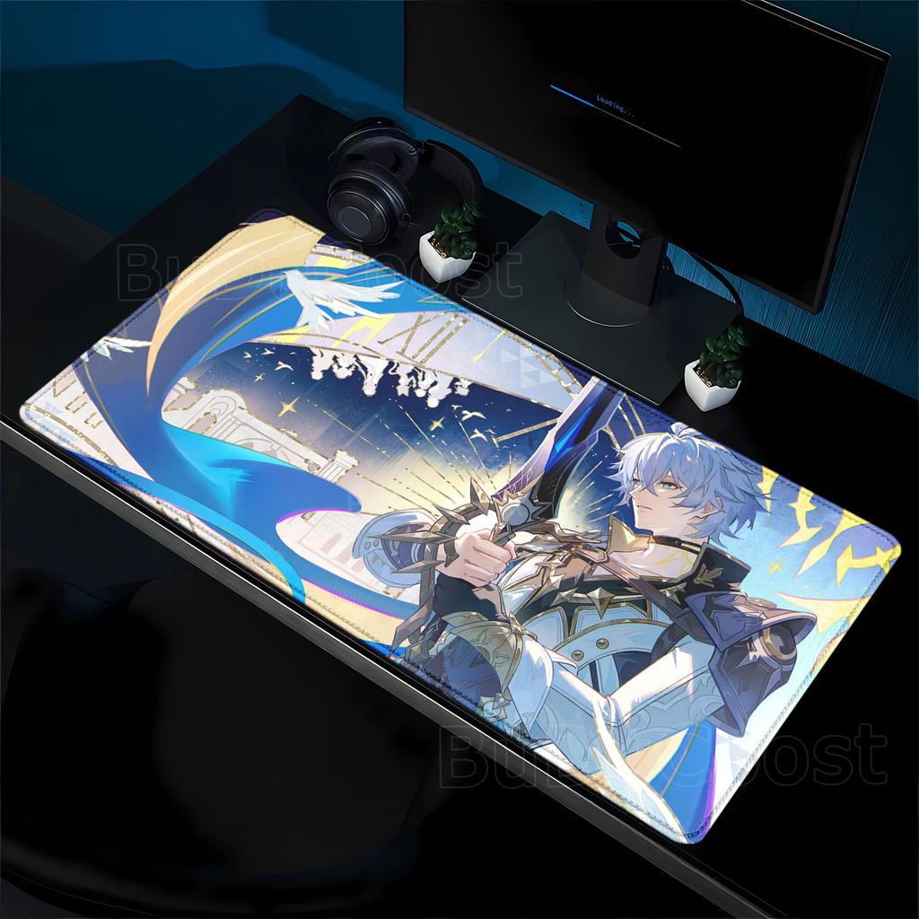 HD Game Honkai Star Rail Phainon Mousepad Computer Gaming Office Accessories Keyboard Rubber Mouse Pad teclado overlock Desk Mat