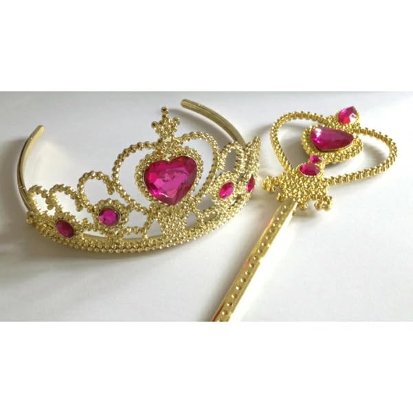 Snow White Princess Kids 100cm [MANAMANA] Children's Dress, Dress, Cape, Tiara, Stick, 5-Piece Set, Costume, Yellow, Blue, Red, Girls, 100cm,