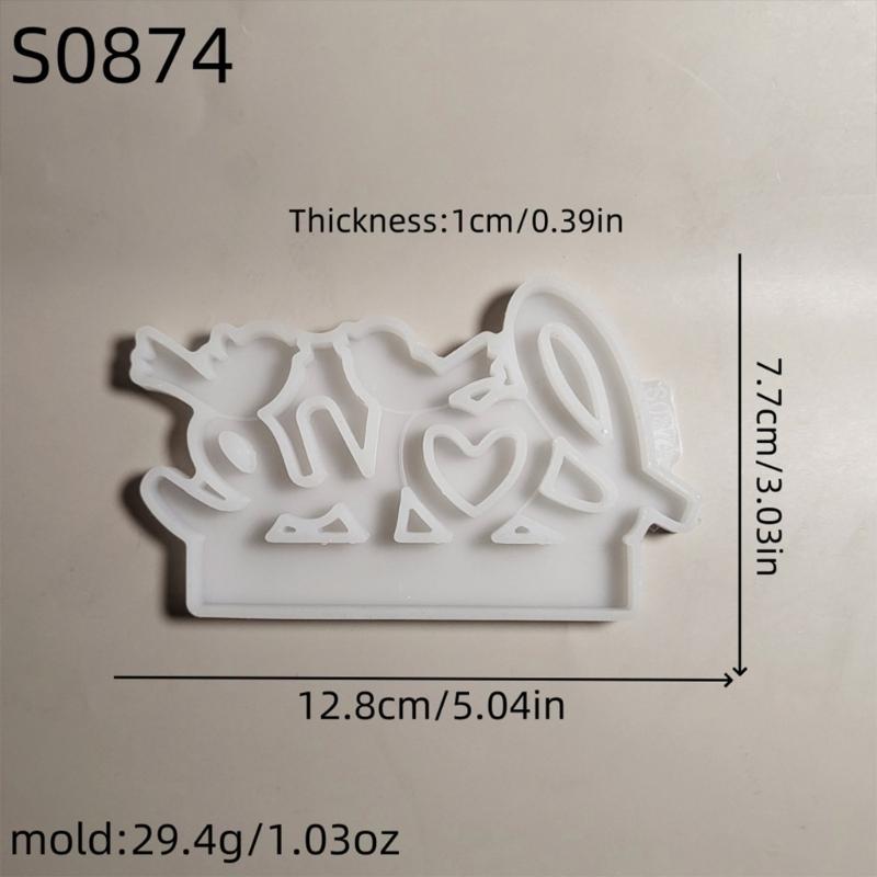 Lovebird Silicone Resin Mold Tealight Candle Holders Resin Mold Decorative Candlestick Mold for Diys Crafts Centerpieces