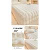 Solid Color Rabbit Like Plush Bed Sheet, 30cm Deep Pocket Design,Fully Wrapped Anti Slip Mattress Protective Cover,Thick and Warm In Autumn and Winter