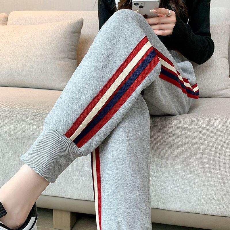 Women's Thin Ankle-Length Sports Pants - Loose, Slim Fit, All-Season Harem Style