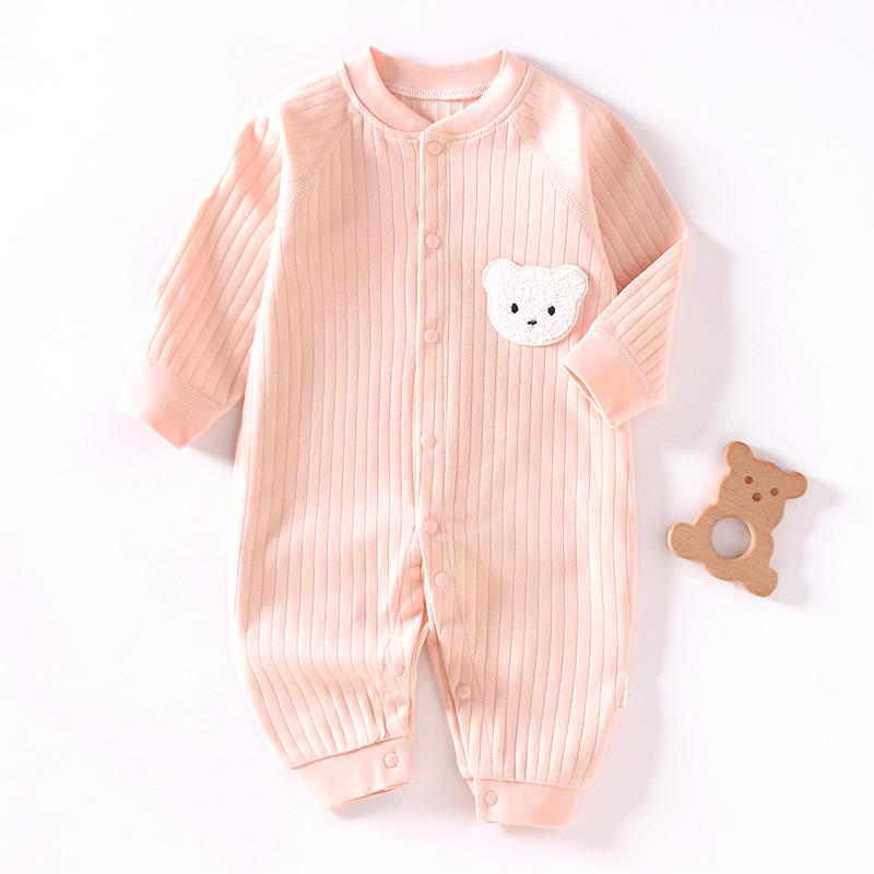 Unisex Baby Romper: Pure Cotton, Four Seasons, Air Conditioned Comfort, Perfect for Spring and Autumn.