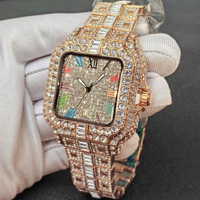 No LOGO Watch Men's Watch, Diamond-encrusted Hip-hop Watch, Luxury Quartz Watch