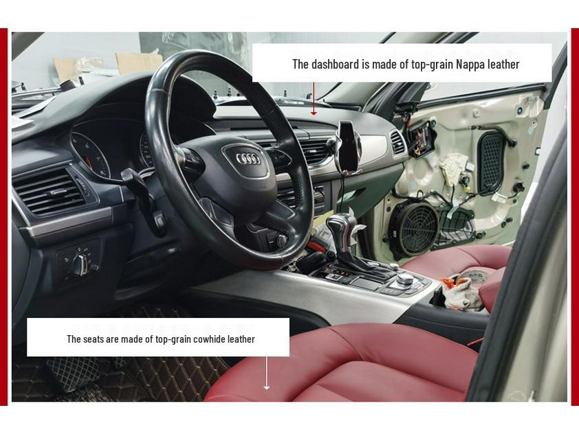Leather Replacement Covers for A6 A8: Seat, Interior, Console, Dashboard Renovation