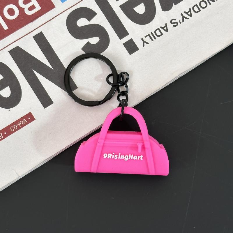 New Soft Pilates Keychain Yoga Core Bed Keychain Silicone Gym Key Chain Motivational Girl Gym Accessories Fitness Gifts