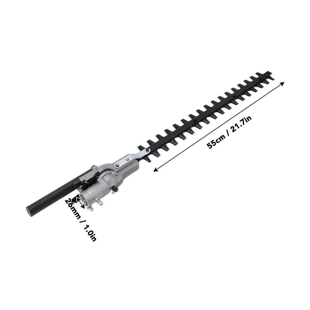 Hedge Trimmer Head 9 Spline High Pole Brush Grass Cutter Harvester Mower For Garden Tools Spare Parts