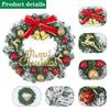 Sanda Holiday Decoration Set: Snowflake Gift Bag, Bell Tag, Bow, and Wreath Photography