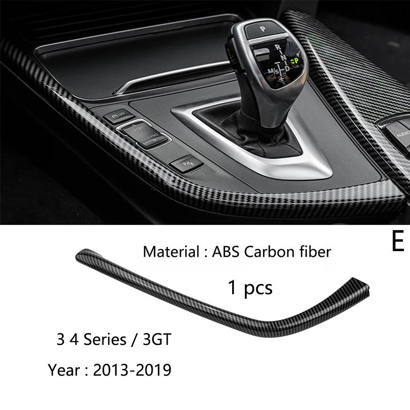 ABS Carbon Fiber Center Console Lid Armrest Box Trim Protective Cover For BMW 3 4Series3GT F30 F31 F34 F36 320i Car Accessories