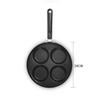4-hole Breakfast Pot Mini Omelette Pot Household Kitchen Tool Medical Stone Non-stick Pot Small Frying Pan Egg Dumpling Mold