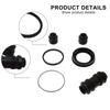 Black Rear Brake Seal Kit Caliper Gasket Replacement Installation Easy To Install Non-deformation Wear-resistant