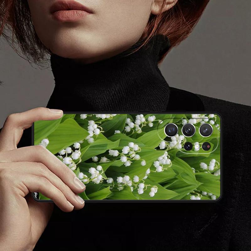 Lily of the Valley Flower Phone Case Cover For Samsung GalaxyS25 S24 Ultra S23 S22 Plus S21 FE S20 Note 10 20 Pro Lite