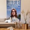 Arazzo da Parete Album 2023 Lana Del Rey Ritratto Monocromatico con Testo Tracklist Appeso a Parete per Appassionati di Musica Indie Decorazione Camera da Letto