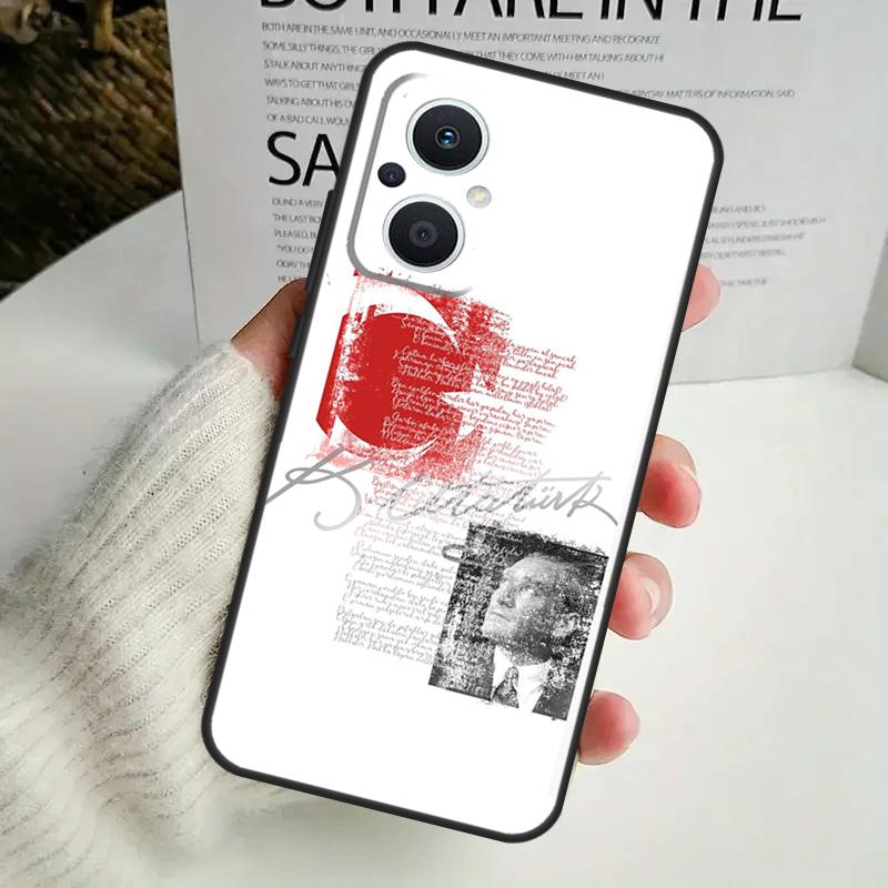 Turkey Mustafa Kemal Ataturk Case For OPPO Reno 12F 13F 14F 10 11 12 13 14 Pro 8T 7 8 Lite OPPO Find X6 X5 X8 X9 Pro Cover