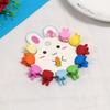Children's Cute Rabbit Cartoon Hair Clips - Mini Colored Plastic Claws for Girls