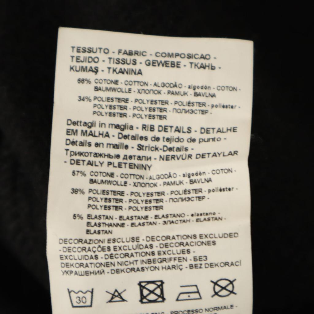 Emporio Armani Long Sleeve Sweat Trainer 40 Black Back Brushed Women Used