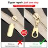 4Pcs Metal Zipper Pulls with Detachable Tabs, Repair Kit for Bags, Backpacks & Clothing, Zipper Slider Pendant Accessories