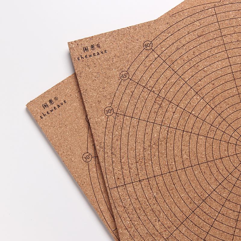 Macrame Braiding Square Pad: DIY Bracelet Weaving Tool, Soft Cork Board