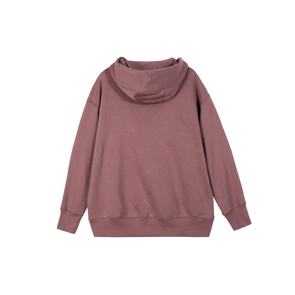 Nike Dámská mikina s kapucí Phoenix Fleece Topy Kouřově šedá Fialová DQ5861-208