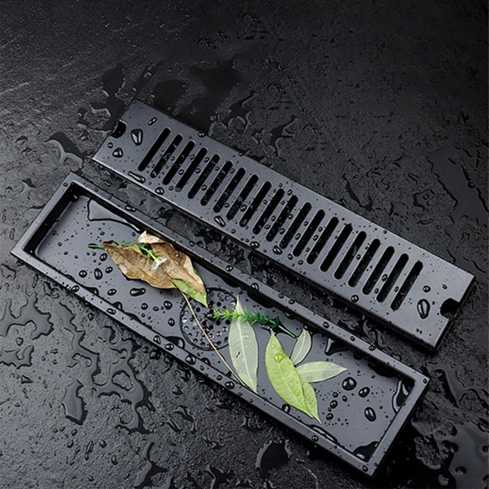 Rectangular Floor Drain 304 Stainless Steel Shower Drain Modern Linear Shower Drain  Pool Area