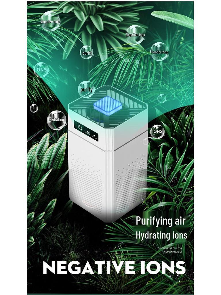 Indoor Desktop Air Purifier with Negative Ion and Formaldehyde Removal
