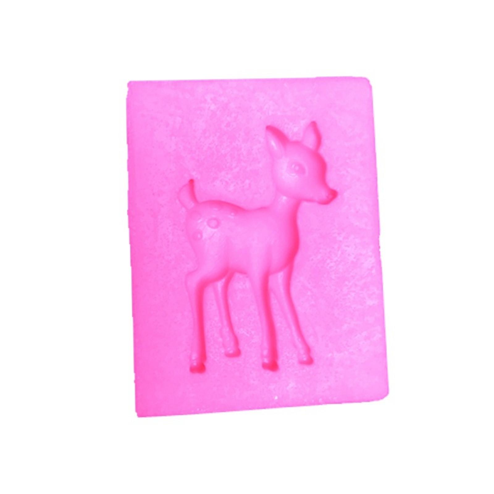 

Силиконовая форма для сахарного ремесла «Олень» Инструменты из смолы Форма для выпечки кексов Инструменты для помадки One Size розовый