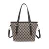 Retro Printed Tote Bag Korean Style Fashionable and Versatile Carry on Underarm Bag One Shoulder Crossbody Commuting Bag