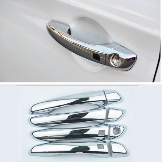 ДЛЯ 2017- HYUNDAI Elantra ABS Хромированная Накладка на Ручку Боковой Двери с Отверстием для Smart Ключа