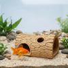 Tree Hole Shape Fish Hollow Shelter Plastic Reptile Shelter Reptile Hideout Cave  Reptile Habitat