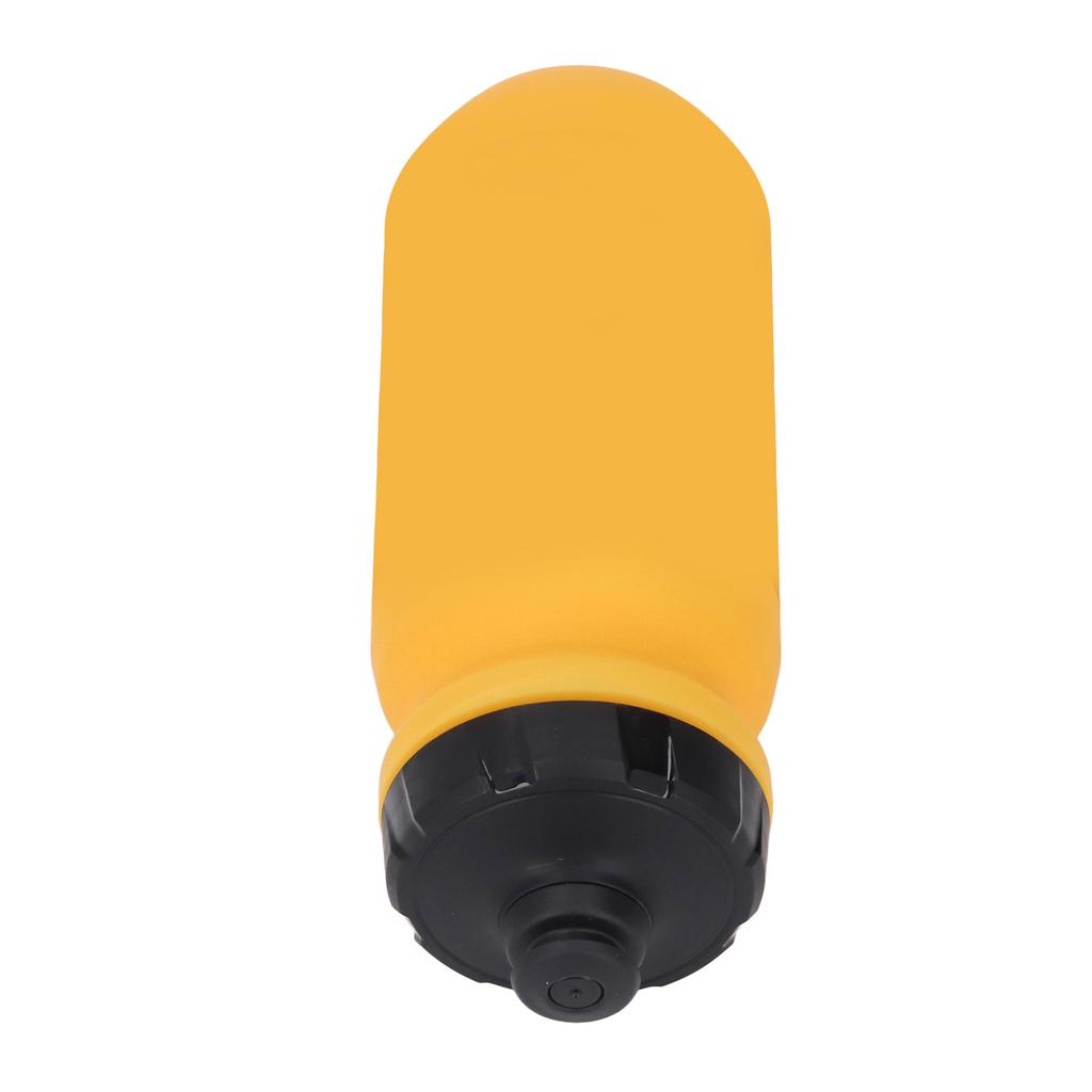 Cycle Water Bottle 610ml Large Capacity Portable PP Cycling Sports Squeeze Bottle for Outdoor Yellow